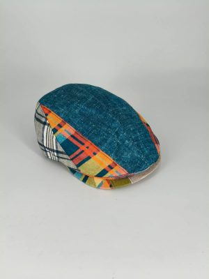 Gorra azul-naranja